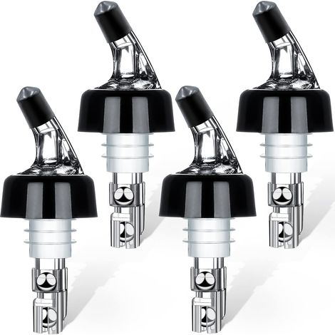 Verseur Alcool, 4 Pièce Verseur de Bouteilles 3cl Verseurs de Liqueur Automatique de Bouteilles Mesuré Verseur Boissons Distributeur pour Liqueur Boissons Cocktails Vin (1/5)