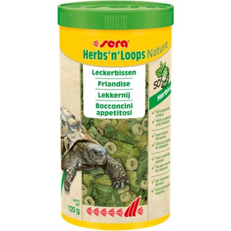 Sera Herbs'n'Loops 1000ml 120g Leccornie con erbe per tartarughe
