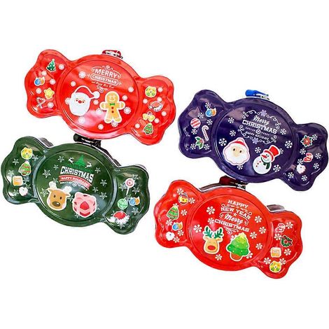 Coffret cadeau de Noël, 1 ensemble de bocaux à bonbons compatibles pour le rangement (1/5)
