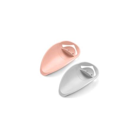 2 Silikon-Wasserhahnverlängerungen für Kinder, Küchen- und Badezimmerspülbeckenverlängerung, Handwaschhilfe, Rosa und Grau (1/4)
