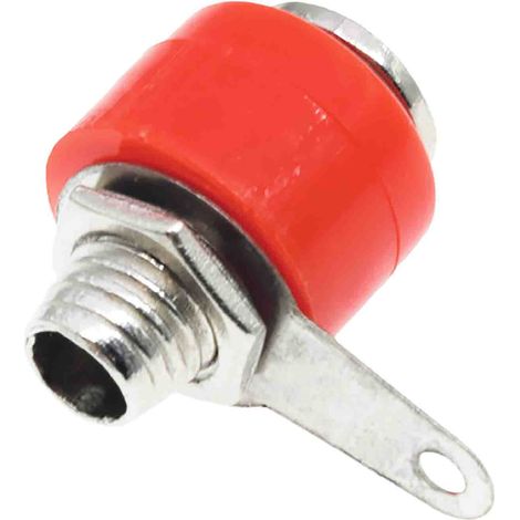 Fiche banane 4 mm RS PRO Rouge Femelle 19A 30V ( Prix pour Sachet de 5 ) (1/2)