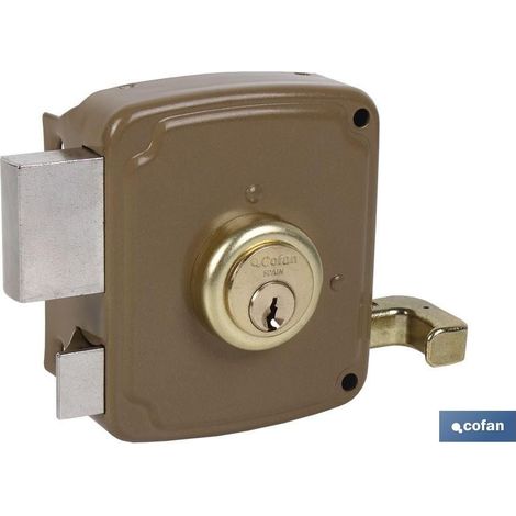 COFAN CERRADURA SOBREPONER PAPORTE/PALETON LLAVE 2 LADOS .80 DCHA