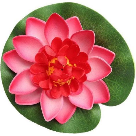 Künstliche Seerose – Schwimmende EVA-Schaumstoffblumen – Für Gartenteich, Aquarium, Hochzeit – 10er-Pack (1/5)