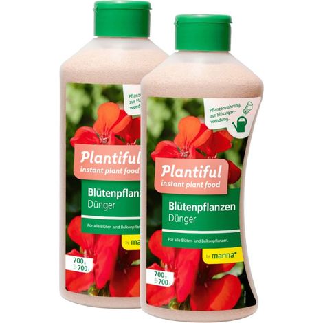 Manna Plantiful Blütenpflanzen 2x 700 g Instant plant food Blüten Balkon (1/5)