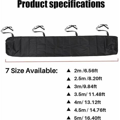 Housse De Protection Pour Store Banne - Tissu Oxford 300D - Imperméable Anti-poussière - Pour Stores De 2 À 5 M - 1 Pièce (1/5)