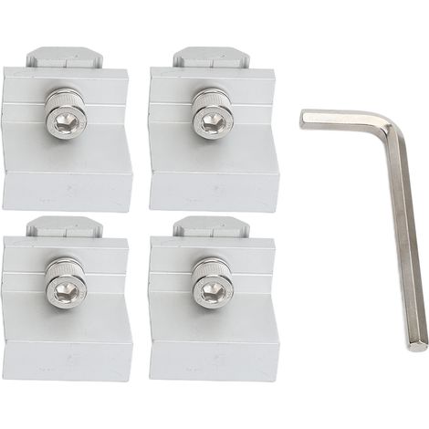 morsetti di fissaggio in acciaio ad alta stabilità per pannelli solari da 30 mm, con supporto a Z. (1/5)