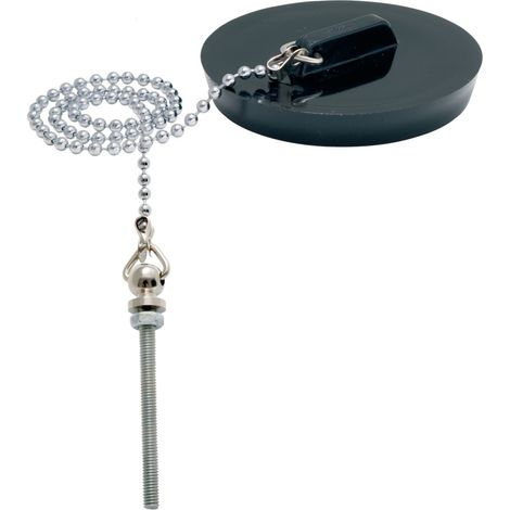 Bouchon d'évier D45 à 50 avec chainette 30cm et borne d'attache - WATTS - 4544067