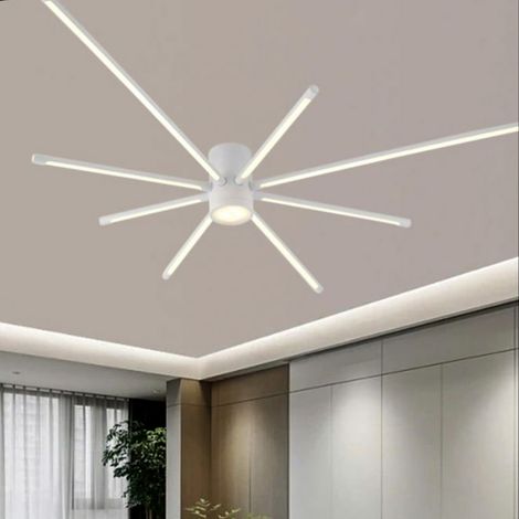 Lampadario plafoniera moderno a led 9 luci da soffitto forma ragno da 42w 3360lm bianco luce naturale (1/2)