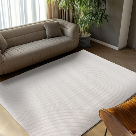 COMFORT Tapis doux à motif écru - 160x230 cm (1/5)
