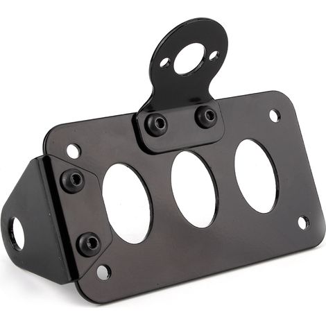 pièces de modification pour support de plaque d'immatriculation arrière et support de feu arrière latéral de moto en fer (1/5)