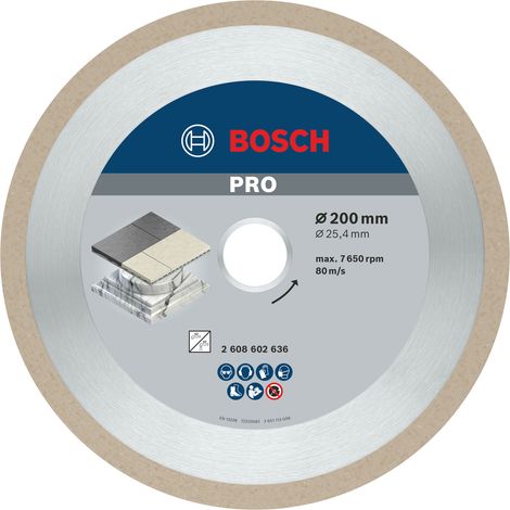 Bosch Diamond cutting discs PRO Ceramic Diamond Disc 200 x 25.4 mm 2608602636 (1/5)