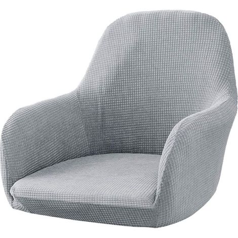 Housse de chaise extensible pour salle à manger, bureau (gris) (1/5)