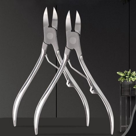 grands coupe ongles pour épais et incarnés avec manche long large ouverture outils de pédicure professionnels robustes adultes Lot de 2 (1/5)