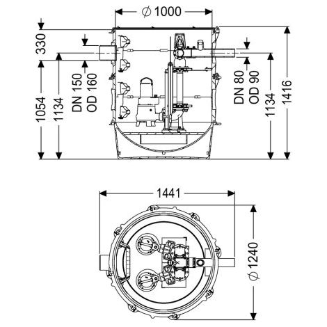 -Pumpstation Aquapump XL Duo, GTK 2600-S1