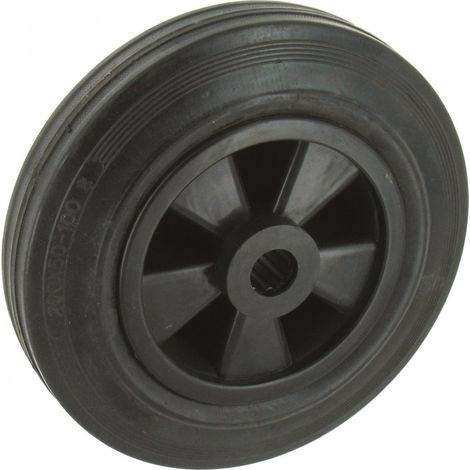 Rueda con banda de caucho negro manual 200 banda 50 200 20