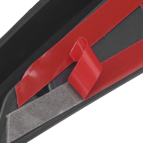 Glänzend schwarze Seitenverkleidungsleisten aus PU-Gummi (Autoteile) – 1 Paar (1/5)