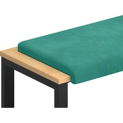 Cojín de banco Terciopelo Tuquesa Profundidad 35 cm vidaXL (1/5)