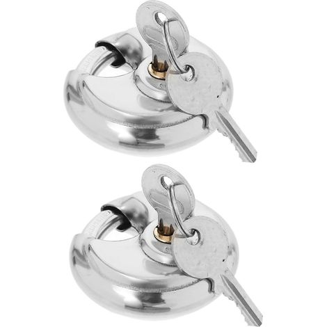 Set mit 2 robusten Edelstahl-Kombinationsscheibenschlössern für Gartenhäuser und LKWs (1/5)