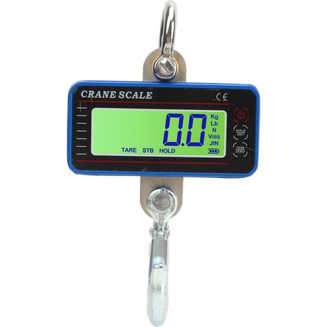 Balance électronique pour grue, haute précision, capteur, écran LED, sans fil, crochet de suspension, 1500 kg, bleue (1/5)