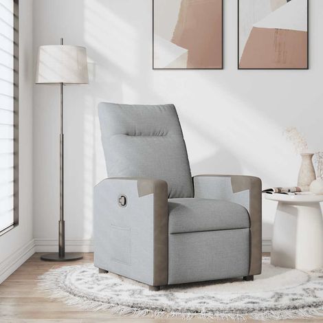 Maison Exclusive - Relaxsessel Hellgrau Stoff (1/5)