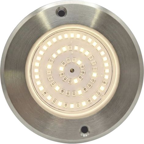 Foco LED Piscina Warmpool 6W 12V 11cm Acero Inoxidable Cálido