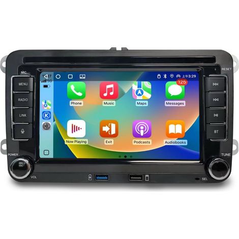 Car Radio for Golf 5 Golf 6 Polo Touran Passat Tiguan 7 Inch Screen Bluetooth DSP FM USB RDS SWC Mirror Link for iOS/Android+Canbus (1/5)
