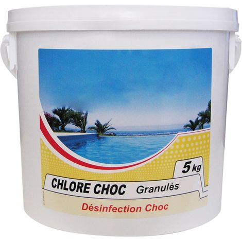 cloro de choque granulado 5kg - CHLORE CHOC GRANULES - Nmp -