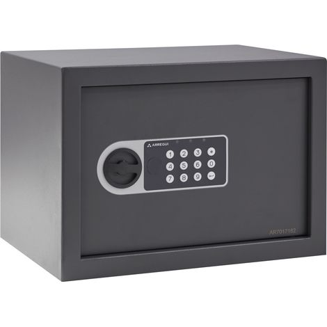 ARREGUI Premier 16501-S2 Cassaforte in Acciaio con Serratura Elettronica, Cassaforte a Mobile per Abitazioni, Tastiera con Codice Programmabile, con Chiave di Emergenza, 25 x 35 x 25 cm, 16 L