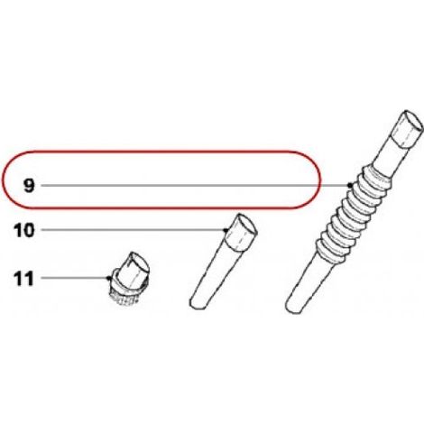 EMBOUT FLEXIBLE POUR PETIT ELECTROMENAGER PHILIPS - 996500036280