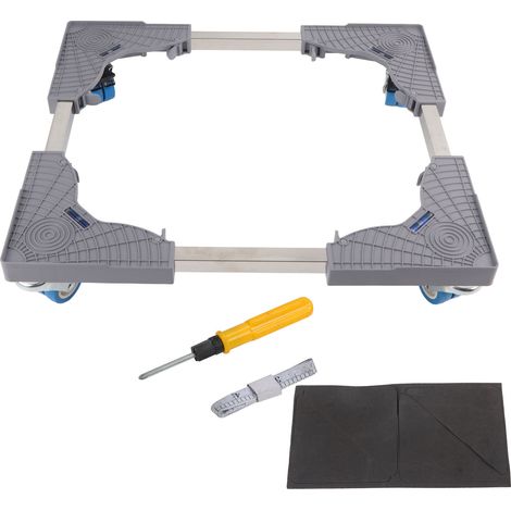 Support de machine à laver multifonction, socle mobile réglable pour réfrigérateur et climatiseur. (1/5)
