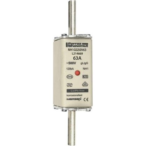 Multipack Mersen NH-SICHERUNG 1 125A 500V GG (NH1GG50V125) - 3 Stück