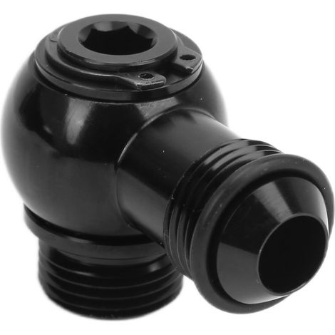 Adaptateur Banjo 8AN à ORB-8 3/4 UNF, ensemble de boulons en caoutchouc d'aluminium noir, pièces automobiles