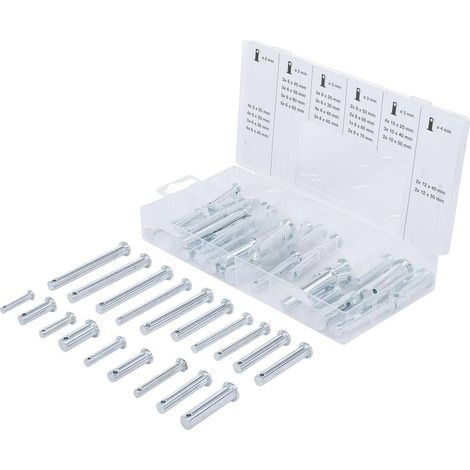Assortiment d Axes 60 pcs - 109 x 32 x 211 mm - Acier Résistant - Polyvalence et Fiabilité, Pro - D-Work (1/5)