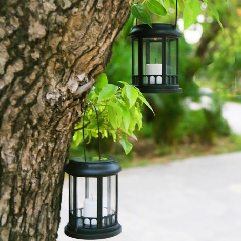 Lot de 6 lampes solaires de jardin étanches en plastique LED à encastrer pour allée, jardin, terrasse ou cour. (1/5)