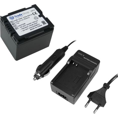 ANGEBOT IM SET: Ladegerät Kamera Li-Ion Akku + Akku Ladegerät mit Kfz Adapter für Panasonic NV-GS20 NV-GS20B NV-GS20EG-S NV-GS17 NV-GS17B NV-GS17EG-S NV-GS10 NV-GS10B NV-GS10EG-S NV-GS120B