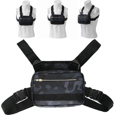 Sac banane Piterek pour homme, idéal pour les sports de plein air comme la course à pied et le cyclisme, avec plusieurs poches sur les épaules, parfait pour les voyages d'affaires ou pour téléphone po (1/5)