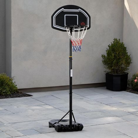 Panier de basket réglable de 160 à 210 cm 76 x 48 x 254 cm (1/5)