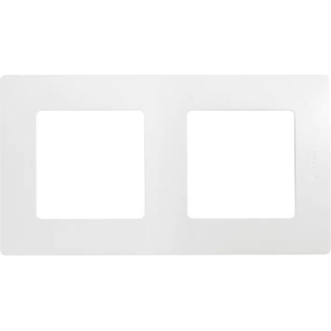 Legrand 096710 Niloé-Abdeckplatte „Éclat“ für 2 Steckdosen