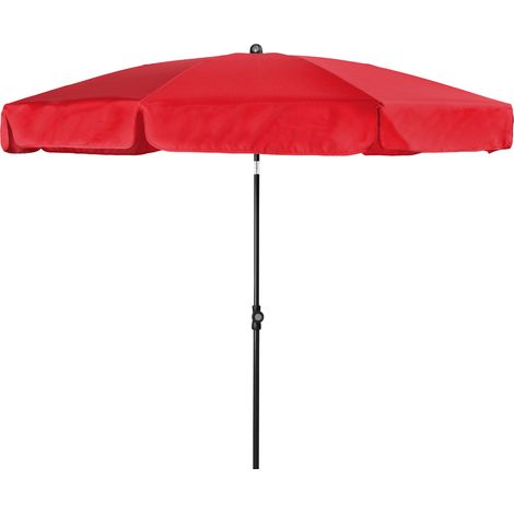 Doppler Mittelstockschirm "Sunline Neo" Ø200 cm, rot, Bezug aus 100% Polyester, Gestell aus Stahl, Gewicht 3,4 kg (1/5)