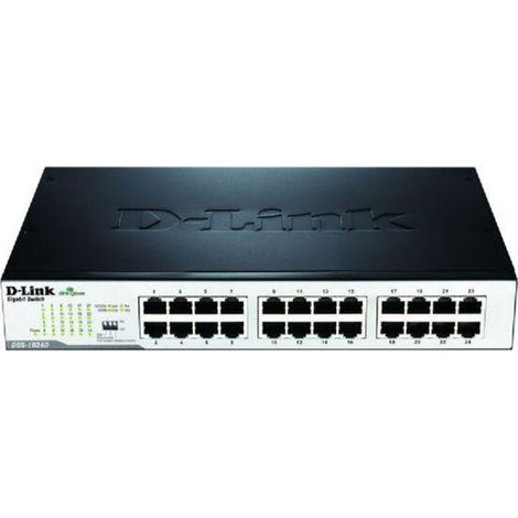 D-LINK 19" Switch unmanaged lüfterlos 24x10/100/1000T DGS-1024DE