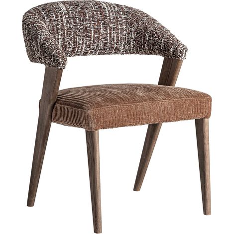 Chaise contemporaine marron finition brillante en polyester et bois - Marron chocolat finition brillante (1/5)