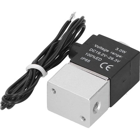 Électrovanne pneumatique G1/8 po, 2 positions, 2 voies, alliage d'aluminium, performances stables, 110 V CA