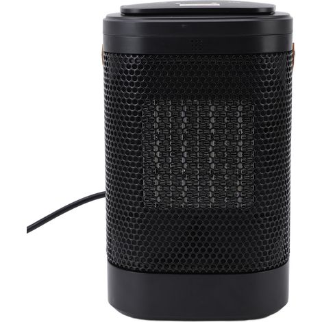 Chauffage de bureau 1500 W, chauffe rapide en 5 s, oscillation à 70°, minuterie 1 à 12 h, télécommande, système anti-basculement, prise européenne 220 V. (1/5)