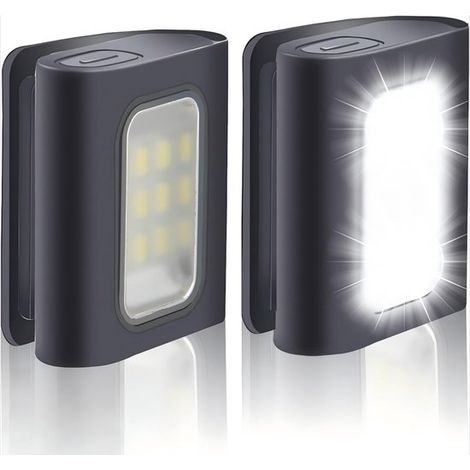 Lámpara LED de 2 piezas para correr de noche: iluminación exterior recargable para acampar, hacer senderismo, correr y aventuras (1/5)