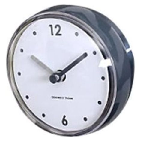 Horloge,Salle de bain cuisine étanche ventouse horloge murale décor douche minuterie décor maison salon décor - Type Dark Grey (1/4)
