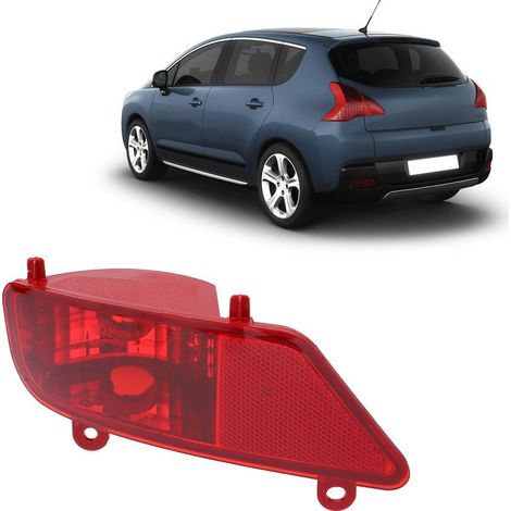 Feu arrière de brouillard pour Peugeot 3008 5008 2009-2016 – Plastique résistant – Installation facile – Visibilité maximale (1/5)