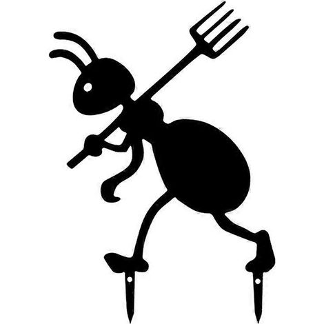 Décoration de jardin fourmis en métal, ornements de jardinage, art en métal pour la cour, piquets décoratifs pour la pelouse, fourmis artisanales en fer forgé. (1/5)