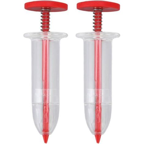 2pcs Distributeur de graines,Portable,Régulation précise,Semis uniforme,Jardin pots plateaux (1/5)