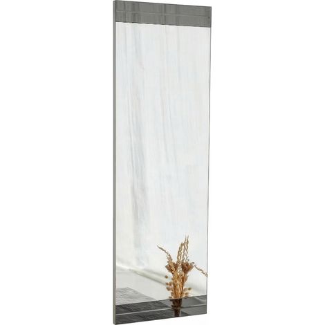 Specchio Siliqua, Forma Rettangolare, Tipologia a Parete, Colore Struttura Trasparente, 40x120h cm Bianco