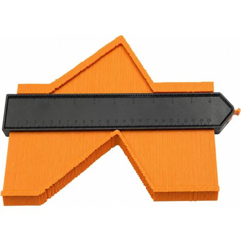 Jauge de Contour 25cm, Cadeau Pour Pere Homme Bricoleur, Copieur Profil, Gabarit Decoupe Carrelage, Outils de Traçage, Contour Gauge, Reproducteur de Forme, Pose Parquet, Bricolage Menuisier (1/5)